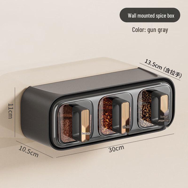 Deouxingguang Wall-Mounted Kitchen Condiment Organizer