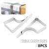 8Pcs Stainless Steel Tablecloth Clip Anti-Slip Picnic Peg High Quality Table Cloth Cover Fix Clips
