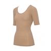 Triumph Sleeve Top with Warm Cotton Inner Size M 5/8 100% 5380, Brandy,