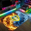 Футбольный дизайн Leeds United Хрустальный бархатный ковер Уютный Не?Нескользящий ковер с принтом для спальни, гостиной, прихожей