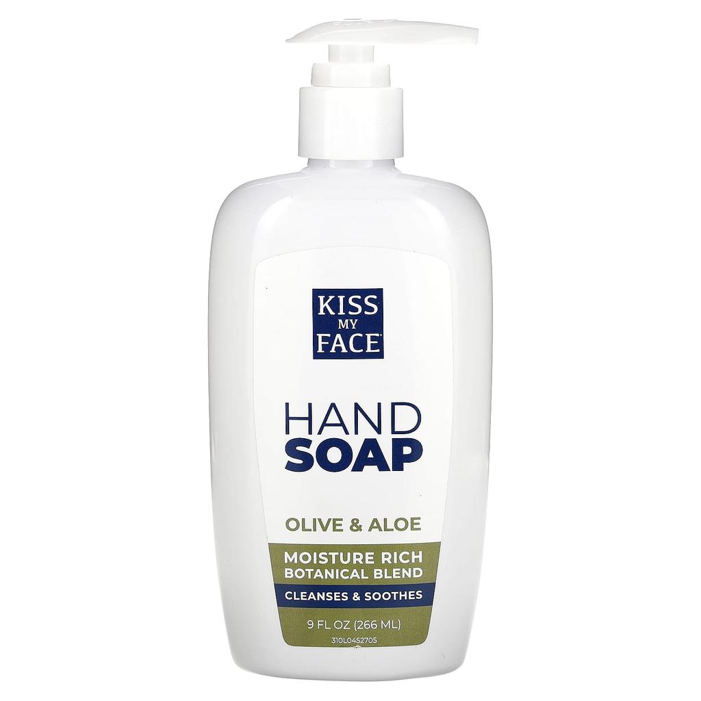 Kiss My Face Hand Soap, Olive & Aloe, 9 Fl Oz (266 Ml)