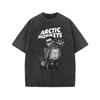 Rapper Retro Rock Arctic Monkeys Music Album Graphic Oversized Ins Mens T-shirt Casual Vintage Washed Cotton