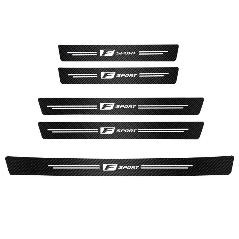 AFS1 Carbon Fibre Car Threshold Stickers For Lexus RX330 IS250 Ct200h IS350 RX350 LS430 Car Door Trunk Decorative Sticker Car Styling