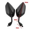 2pcs 10mm Motorcycle Rearview Mirror Scooter Motocross Rearview Mirrors Back Side Convex Mirror Motorcycle Parts