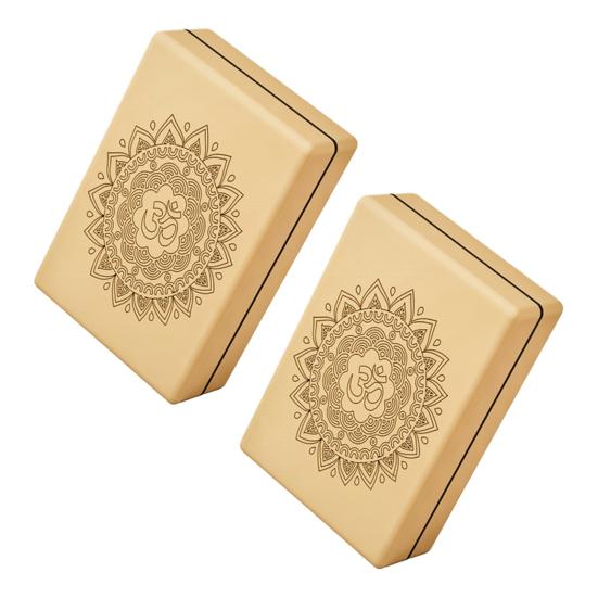 2Pcs Yoga Sports Block Premium High Density EVA Foam Block with Free Guide To Support & Deepen Poses