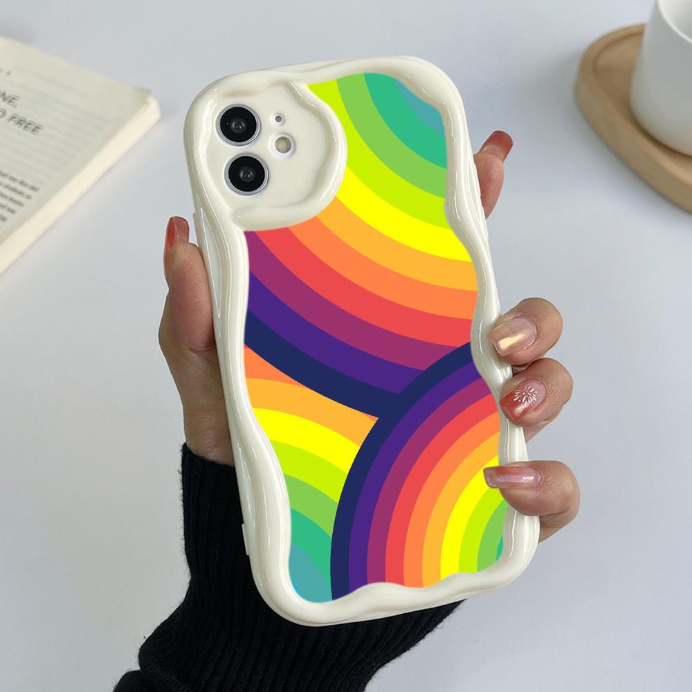 Ae93 Радужный художественный дизайн защитные чехлы для телефонов Samsung S23 S24 Ultra A55 A14 A25 A13 Infinix Hot 40 Pro Tecno Spark 20C Wave TPU задняя крышка