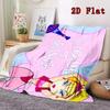 Stylish Cartoon Girl 2D Flat Pattern Flannel Blanket High quality All Seasons Warmth and Comfort Perfect for Christmas Gifts.MMT0918225