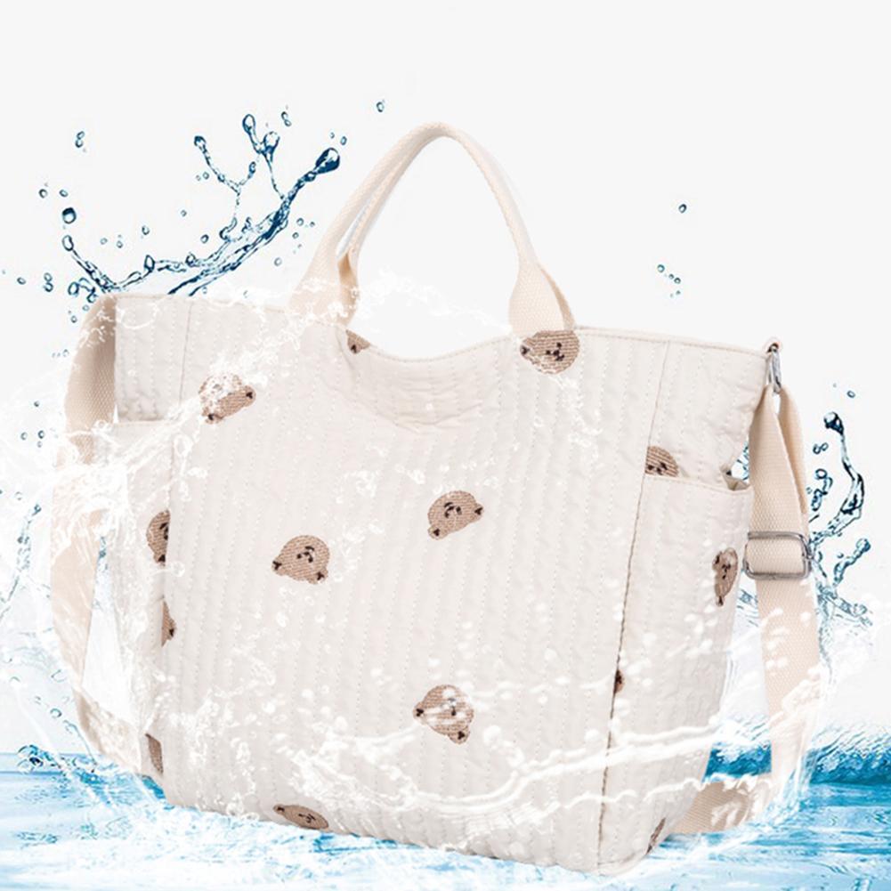 Women Baby Diaper Crossbody Bag Adjustable Strap Cartoon Baby Nappy Bag Mommy Tote Handbag Female Outdoor Daily Bag