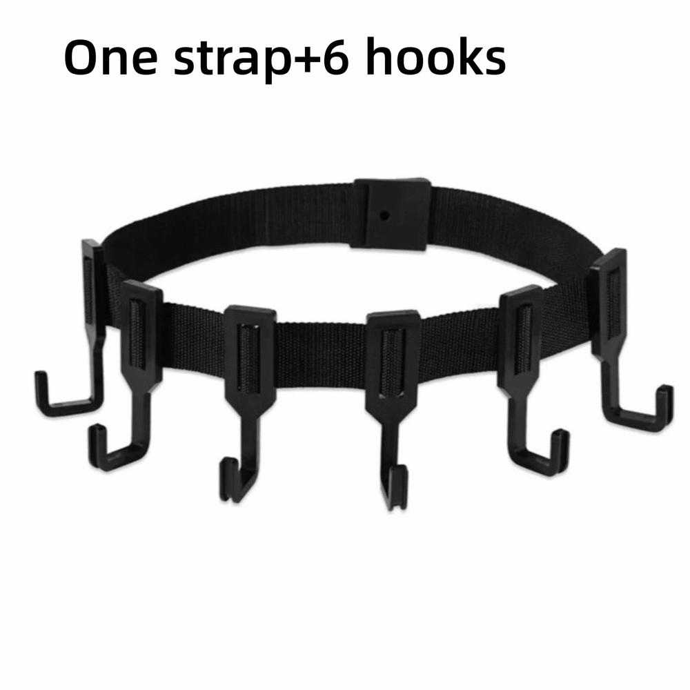 Woven Webbing Gear Hanging Hook Multi-Hooks Hunting Gear Hanger Outdoor Gear Storage