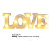 Letter Light Battery Express Love Props Operated Romantic LED Marquee Letters Love Sign