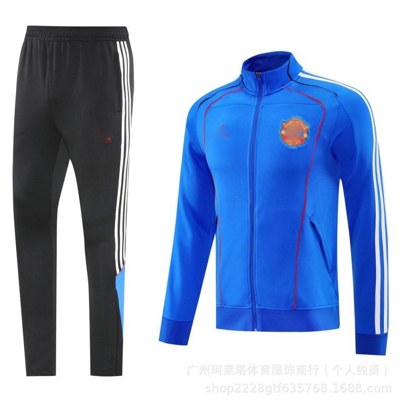 2025 Winter Long Zip Training Jacket Men Football Fans