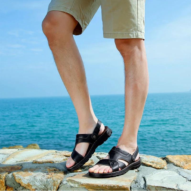 Домашние пляжные тапочки Мужская обувь Повседневные мужские сандалии Открытые Дешевые Распродажа Корейский стиль Летняя распродажа Цвет Оптом Роскошные H V 39