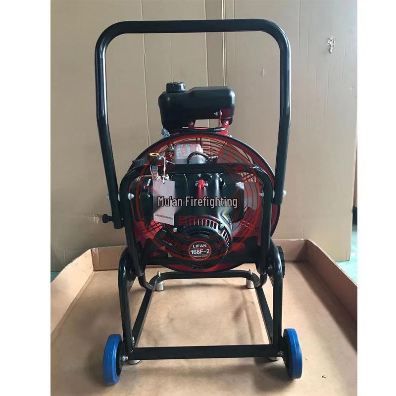 Portable Engine-Powered Positive Pressure Smoke Extractor Cart