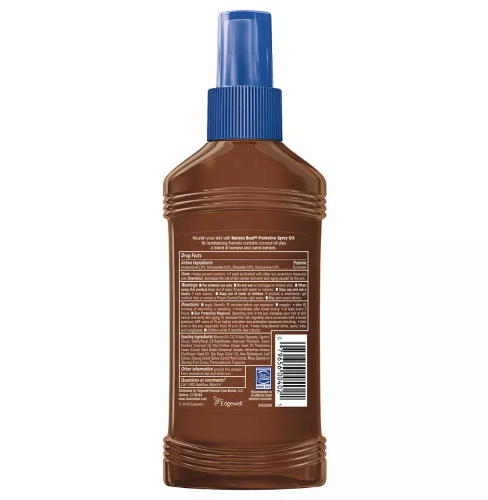 Olejek w sprayu z filtrem przeciwsłonecznym SPF 15 Banana Boat 236 ml