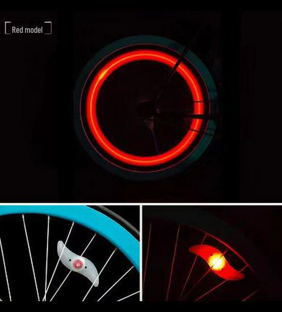 Красочные ивовые листья велосипедные спицы фонари для горных велосипедов - Hot Wheels Bike Accessories