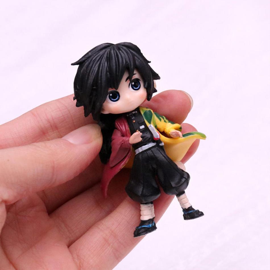 12 шт./комплект Аниме Клинок, рассекающий демонов Камадо Незуко Камадо Танджюро Боевая версия Фигурка Коллекционные модели Игрушки 10 см