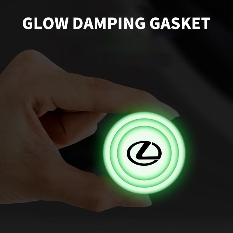 Luminous Car Door Shock Stickers Absorber Cushion Gasket Anti-collision For Lexus EX300H RX450H IS300H ES300H NX RX GS Al20
