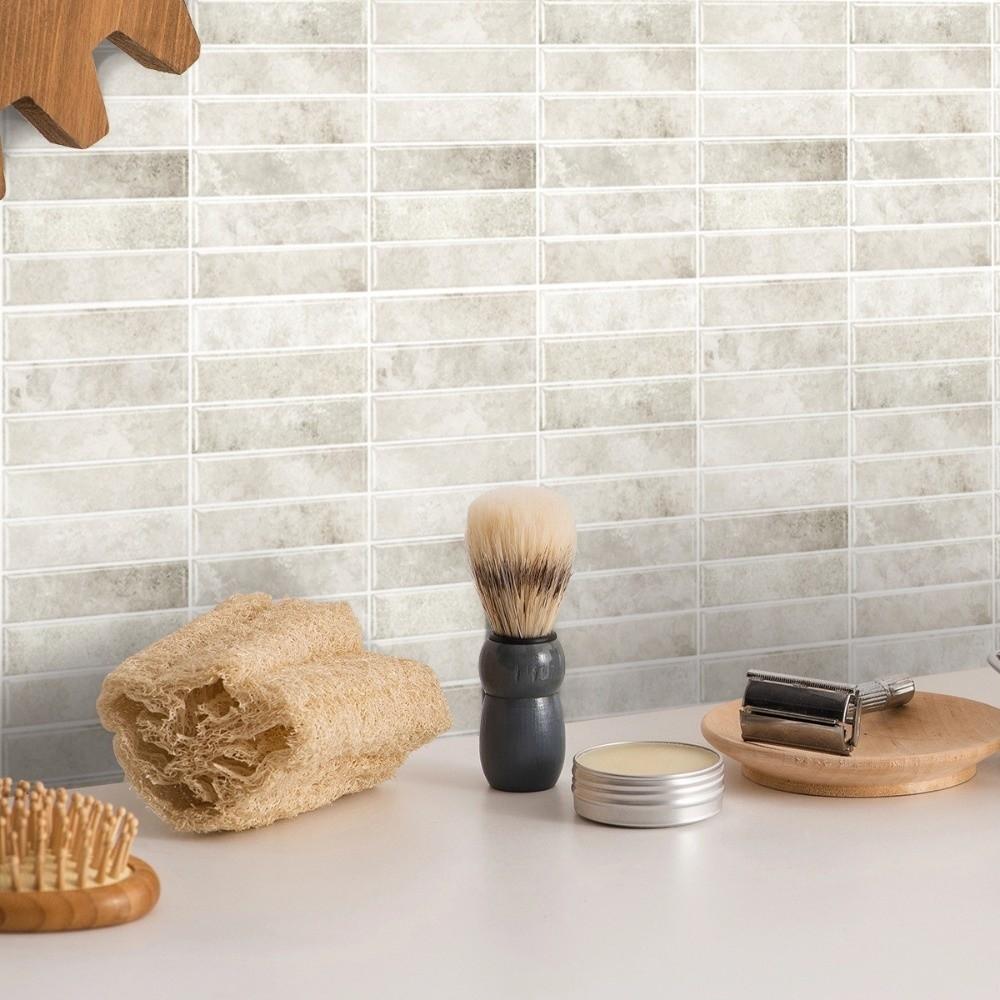 Самоклеящиеся 3D Стерео Настенные Наклейки Водонепроницаемые Имитация Плитки для Кухни Ванной