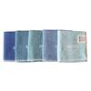 Contex MOKU Set <59718-90> Handkerchiefs, 5-Piece (Navy/Turquoise/Blue-Green/Blue/Aqua)