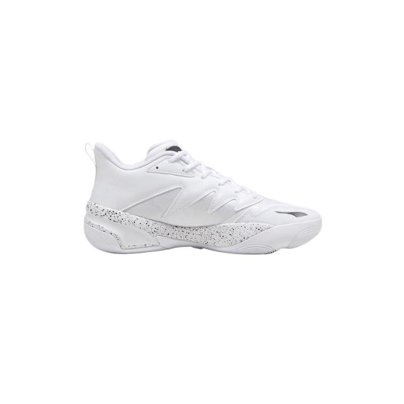 PUMA Genetics SPECKLE Unisex Fashion Anti Slip Mid Top Basketball Shoes White 310405-04