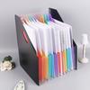 Stand Up 13 Pockets File Folder Folder Rainbow Color Document Holder  Test Paper