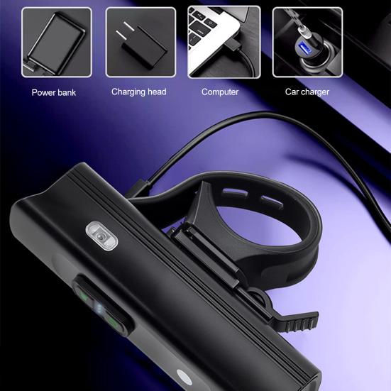 Датчик велосипеда Режимы фары Регулируемый Легкий Водонепроницаемый Перезаряжаемый MTB шоссейный горный велосипед Ночная езда Светодиодный передний фонарь