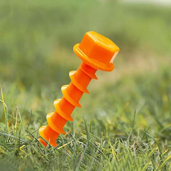 6Pcs 26.6CM Screw-in Tent Stake Heavy Duty Multi-functional Outdoor Garden Yard Camping
