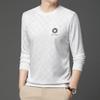 Spring and Autumn Men's Long-sleeved Round Neck Sweatshirt, Fashionable and Casual Hot Diamond Inner Layer, Men's Base Layer