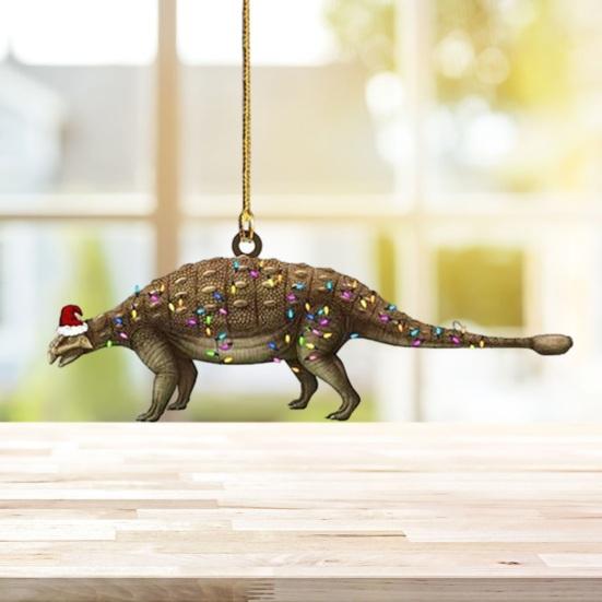 Dinosaur Car Hanging Decoration Christmas Festive Tree Trendy Various Styles Ornament for Home Scene Layout