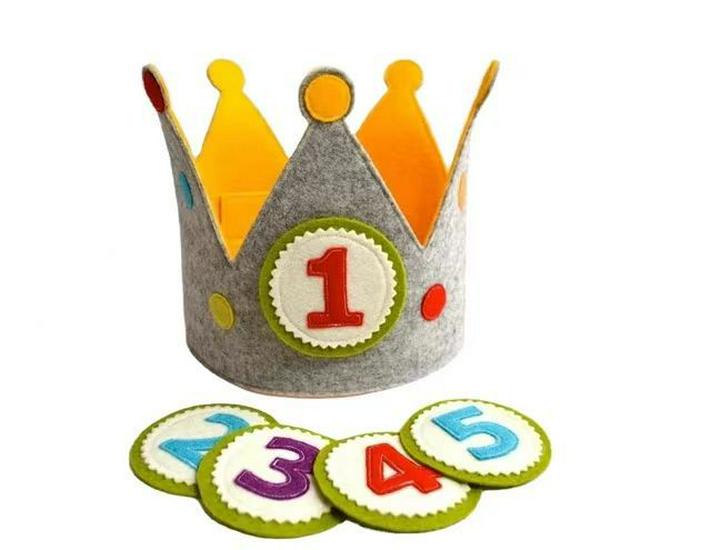 Popular DIY Star Velcro Crown for Baby's First Birthday Party