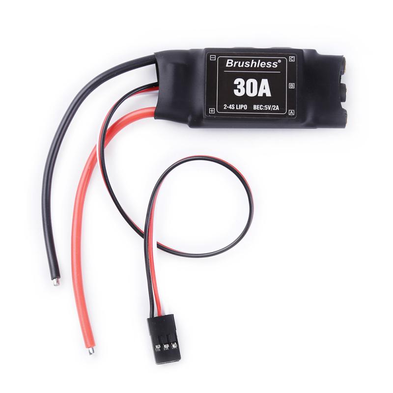 XXD 30A 2-4S ESC Регулятор скорости для бесколлекторного двигателя RC BEC ESC Вертолет T-rex 450 V2 Лодка для FPV