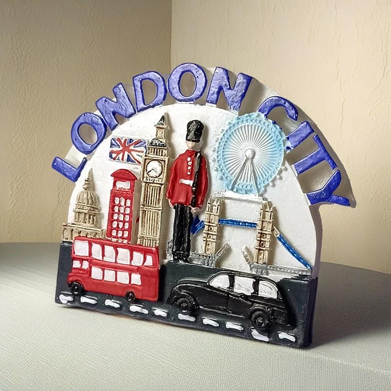 Европа Великобритания Лондон 3D наклейки на холодильник магниты на холодильник туристические достопримечательности наклейки на холодильник сувениры Лондон ручная работа c
