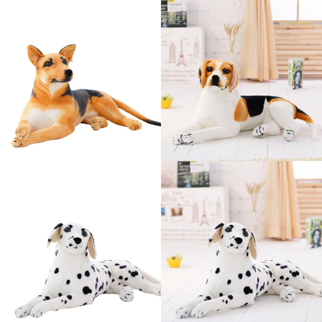 Реалистичная 15,8-дюймовая плюшевая собака-далматин, реалистичная мягкая игрушка для детей
