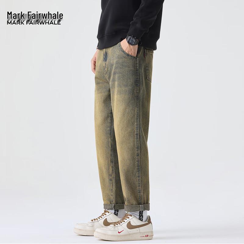 Mark Fairwhale Men's Loose Straight-Leg Jeans