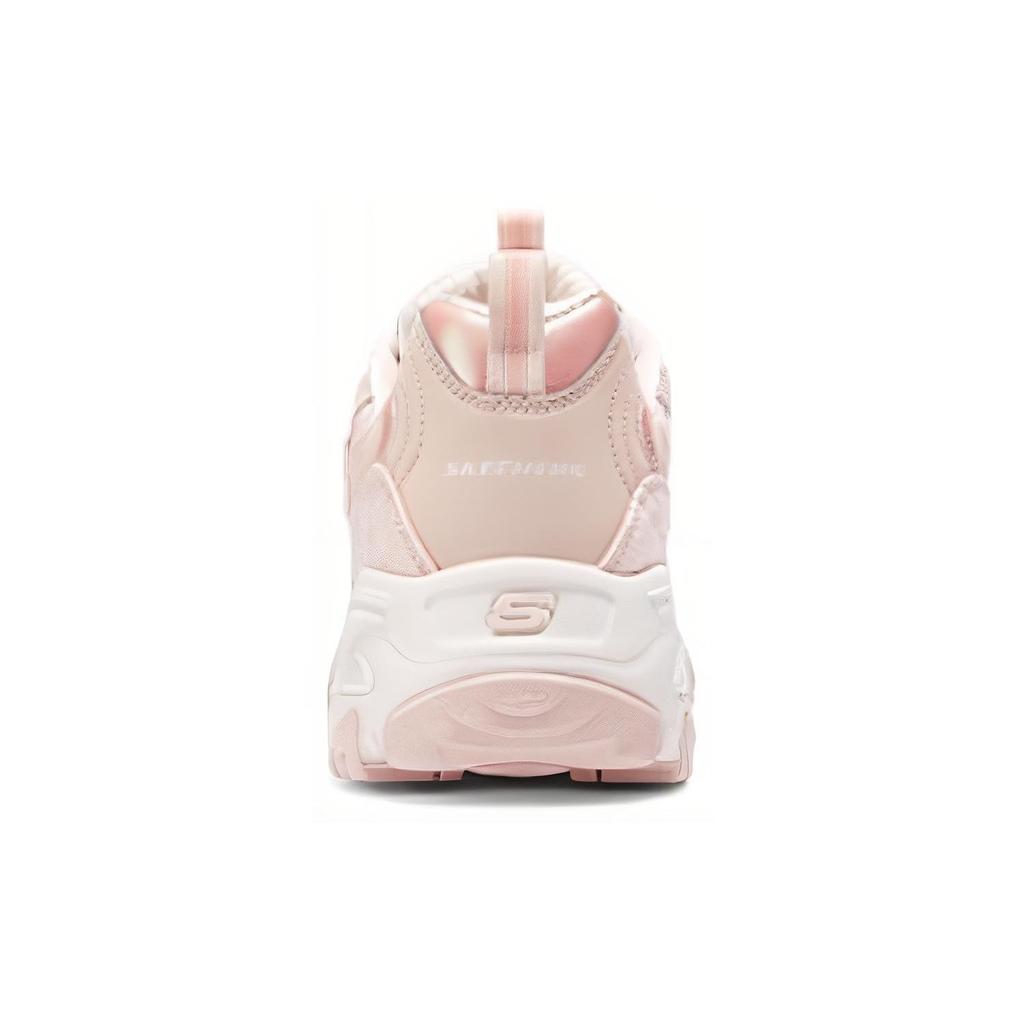 Skechers DLites 1.0 Синтетическая кожа Удобные Универсальные Прочные Баланс Низкие Повседневные Кроссовки Женские Розовый 150038-ROS