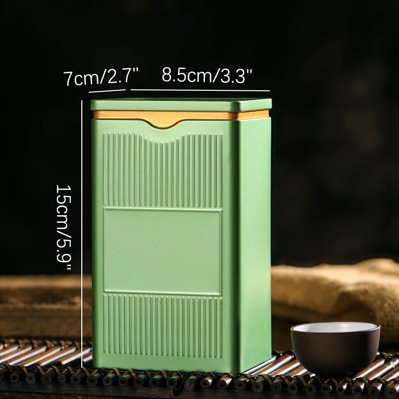 Портативная коробка для чая, герметичная коробка для чая, контейнер для хранения чайной посуды, жестяная банка для кофе, коробка для сахара, кухонное хранение