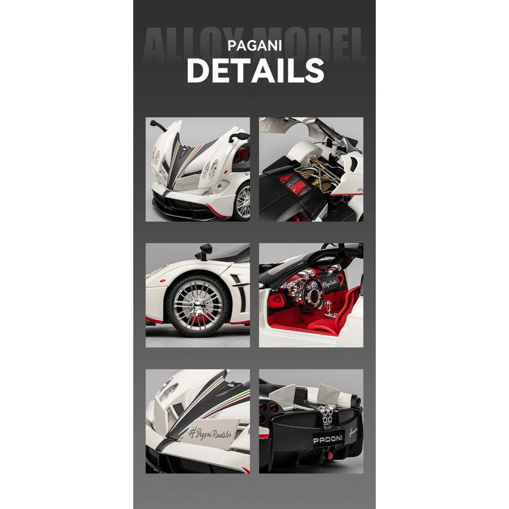 1/18 масштаб Pagani Huayra Dinastia сплав спортивная модель автомобиля литые металлические суперкар гоночный автомобиль модель звук и свет детские игрушки подарок