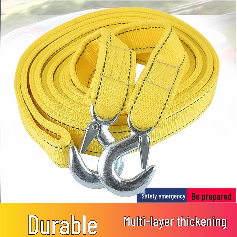 Heavy-Duty Off-Road Tow Rope with Hooks for Trucks and Trailers