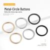 Metal O-ring Buckle Circle Buttons for Bag, Belt & Coat Waist Adjustment