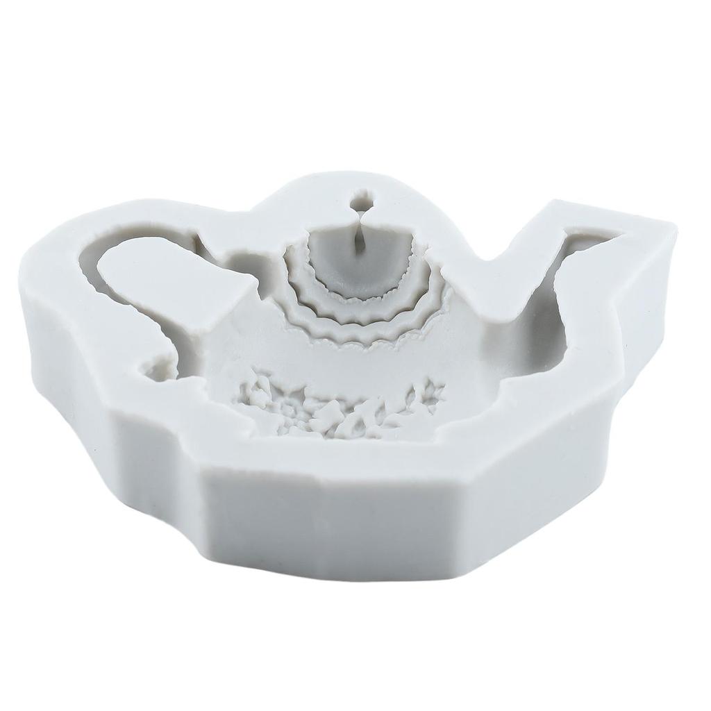 Форма из силикона для чаепития Чайник Чайная чашка Формы для мастики Инструменты для украшения торта Топпер для кекса Конфета Смола Глина Шоколад Форма для гампасты