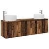 Bathroom Cabinet Set 3 Pcs Reclaimed Wood 49.5 X 44.5 X 66 Cm