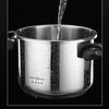 Clip-on Pressure Cooker Stainless Steel Cook And Serve Pot With Foldable handle,Suitable for Induction and Stove-top