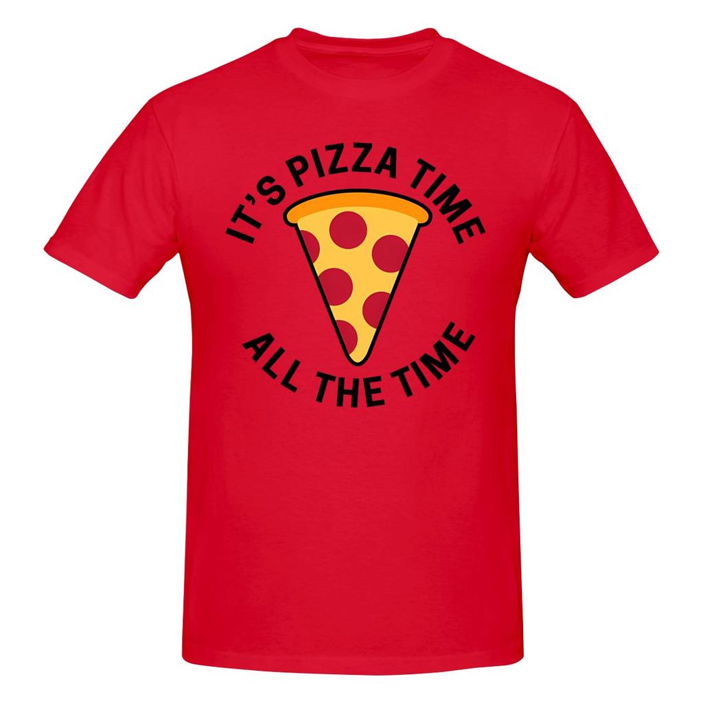 Its Pizza Time All The Time Flattering For All Body Types Tshirt Japanese Style Lazy Atmosphere Tees