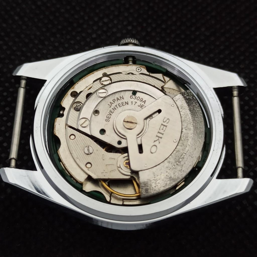 ВОССТАНОВЛЕННЫЕ ВИНТАЖНЫЕ SEIKO 5 AUTO 6309A ЯПОНИЯ МУЖСКИЕ D/D БЕЛЫЕ ЧАСЫ 556a-a277001-9