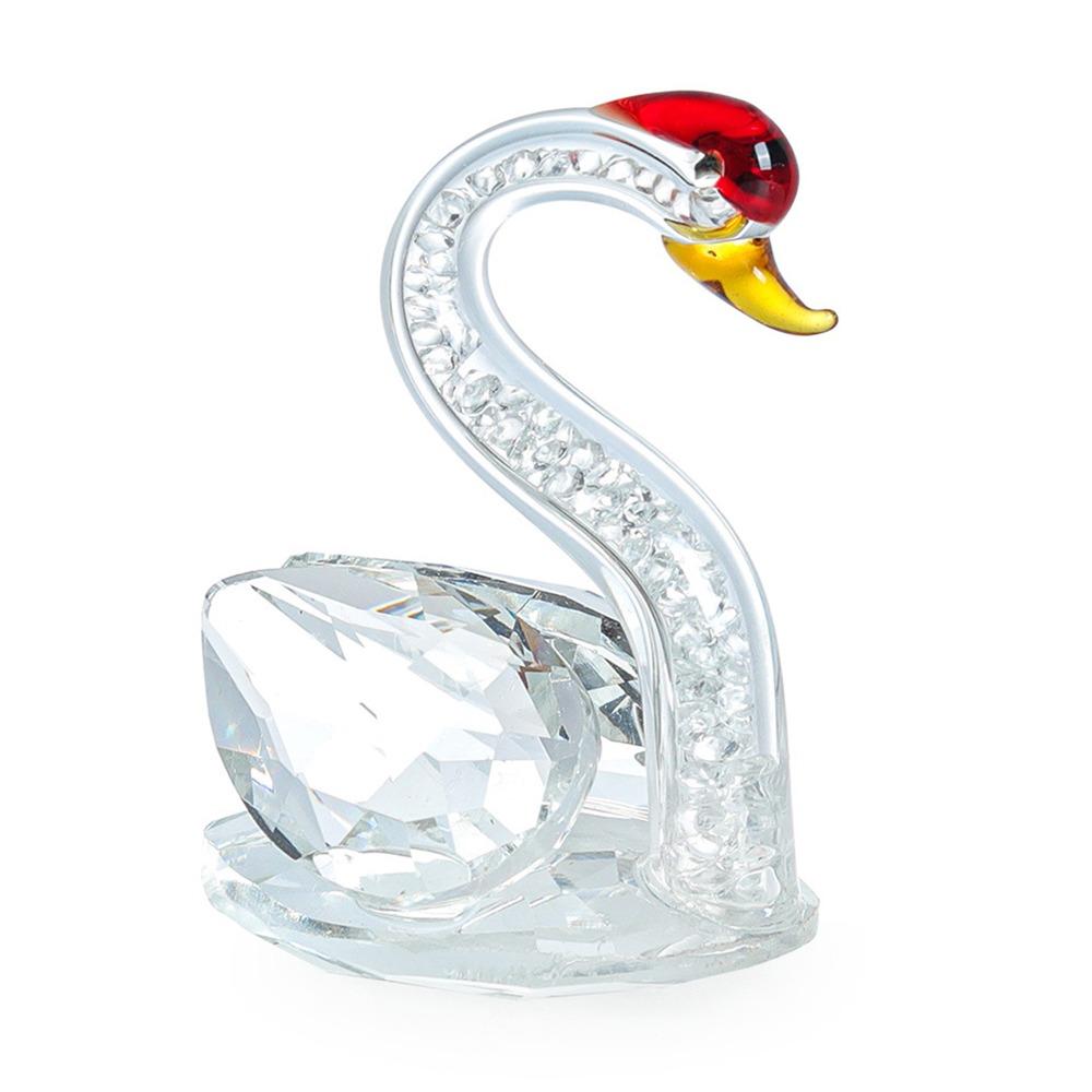 Творческие лебеди, поделки, украшение для рабочего стола, стеклянные фигурки лебедей, гостиная