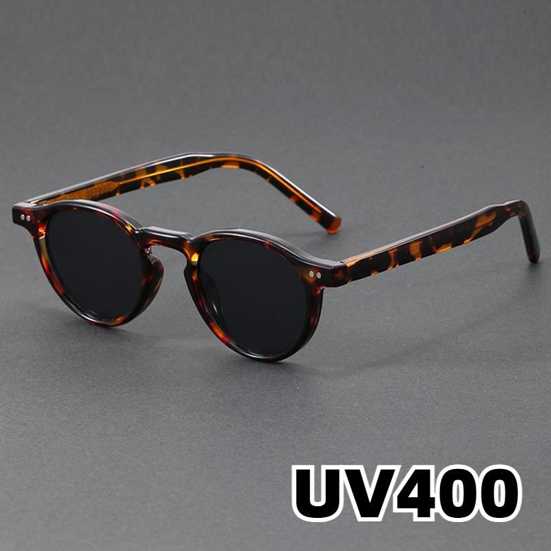 Новые Ретро Круглые Солнцезащитные Очки Модные Уличный Стиль Очки UV400 Унисекс Для Улицы Путешествий Анти-УФ Солнечные Очки