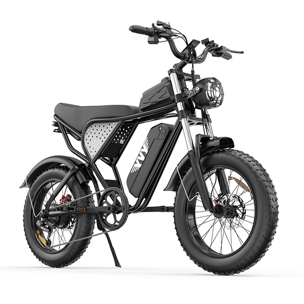 YVY C20 1500W Высокопроизводительный электровелосипед с зеркалом заднего вида, 48В20Ач, 20×4.0 Толстые шины, Полная подвеска, Гидравлические дисковые тормоза Внедорожный электровелосипед