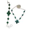 Комплект этнических украшений ручной работы из хромдиопсида, ожерелье 18-20 дюймов