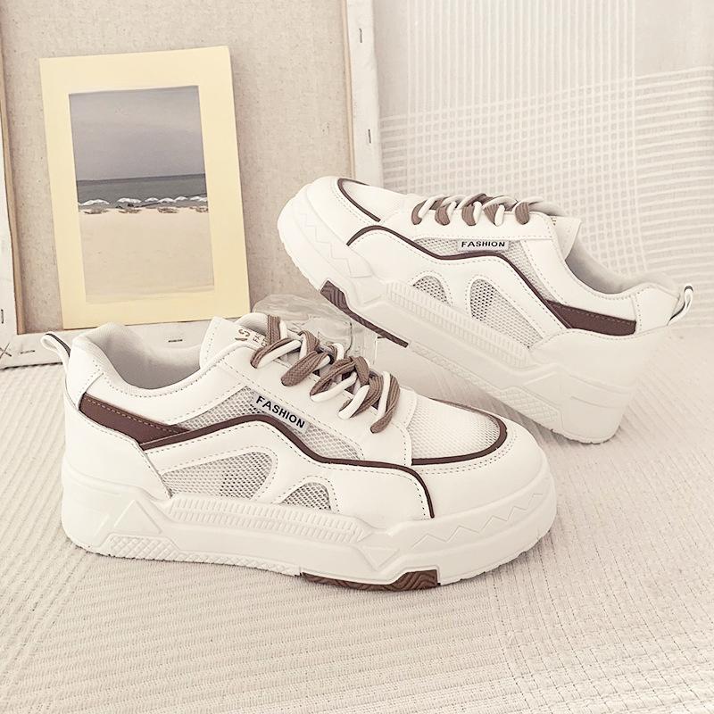 Стильные кроссовки женские летние новые ретро легкие туфли на плоской подошве Niche High Sense женские кроссовки