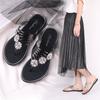 Fashion Whoholl Women Slippers New Metal Flowers Summer Flat Shoes Fashion Slip On Slides Outdoor Female Casual Women Sandals Plus Size